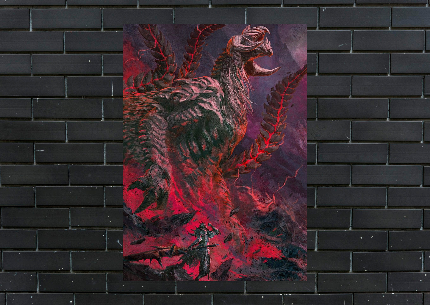 Monster Hunter Arkveld Metal Poster-Gaming Wall Decor