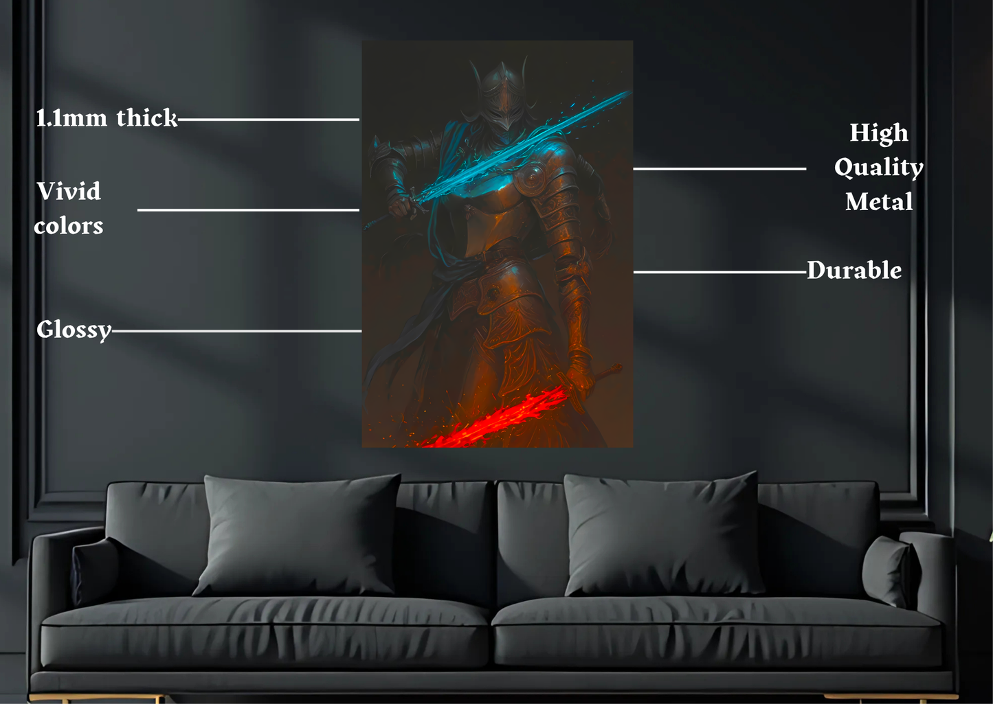 Elden Ring Rellana Metal Poster-Gaming Wall Decor