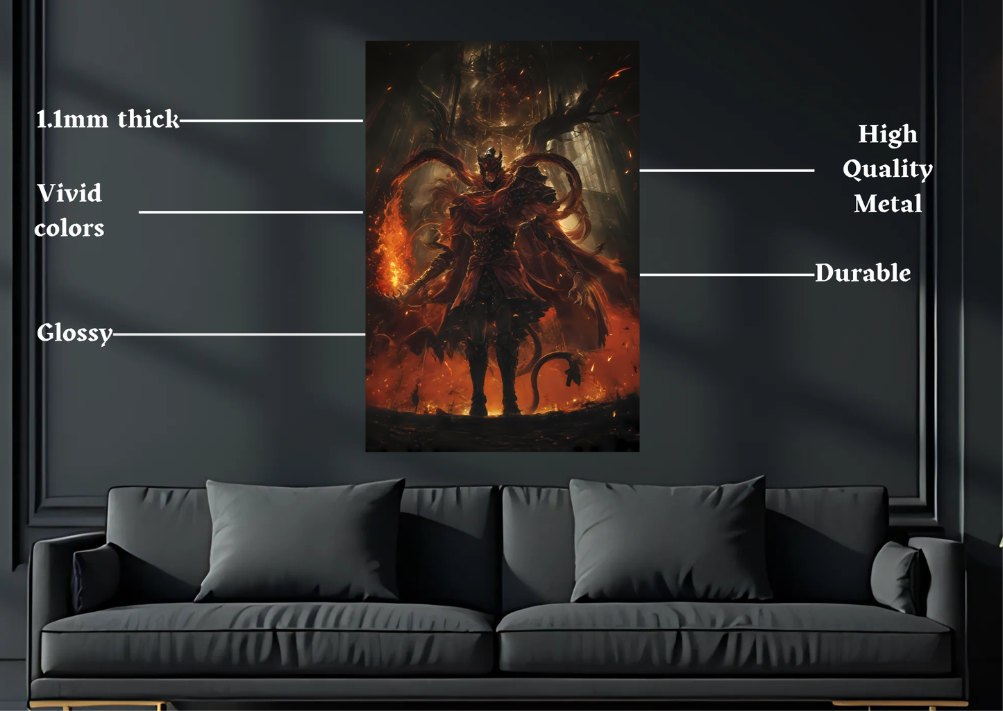 Elden Ring Messmer Metal Poster-Gaming Wall Decor