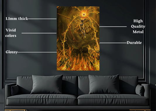 Elden Ring Midra Metal Poster-Gaming Wall Decor