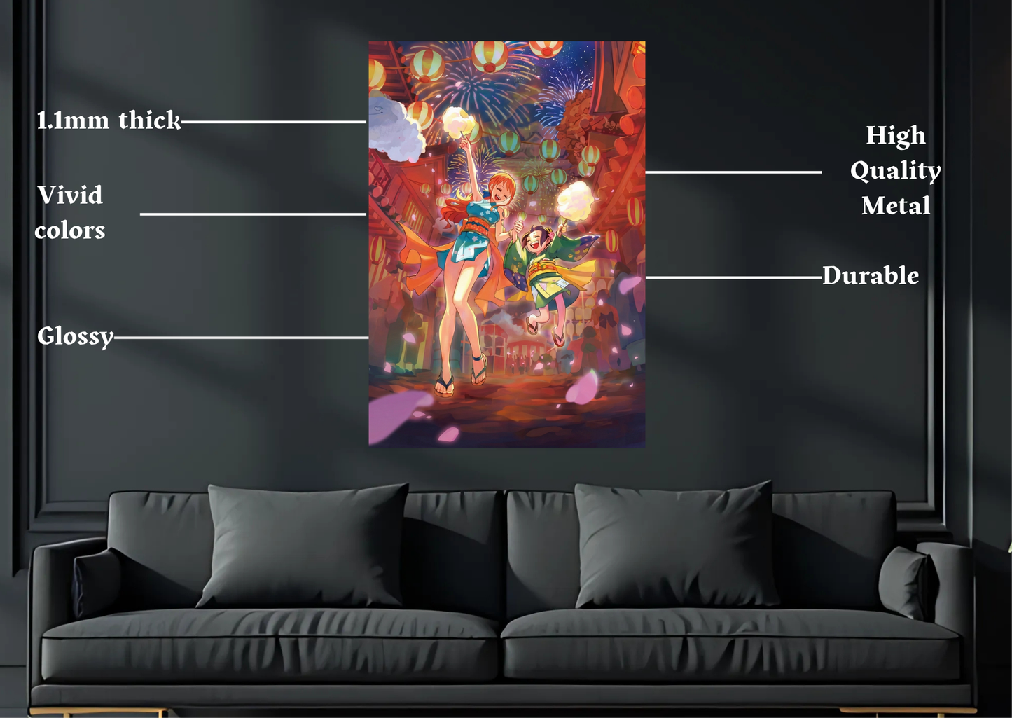 One Piece Nami TCG Metal Poster-Anime Wall Decor