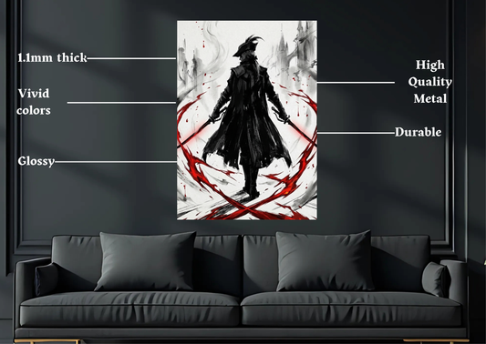 Bloodborne Lady Maria Metal Poster-Gaming Wall Decor
