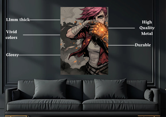 Arcane Vi Metal Poster-Gaming Wall Decor