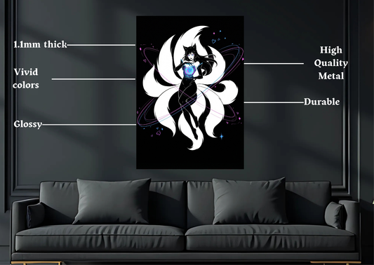 LoL Ahri Metal Poster-Gaming Wall Decor