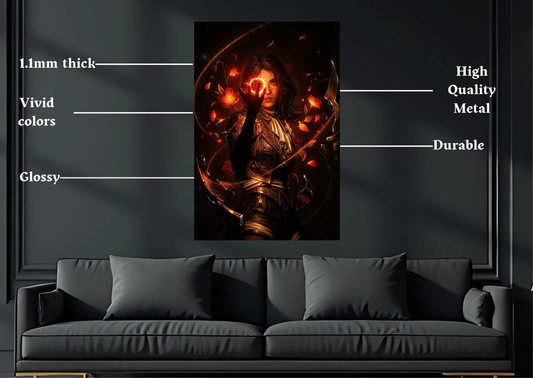 Expedition 33 Lune Metal Poster-Gaming l Wall art