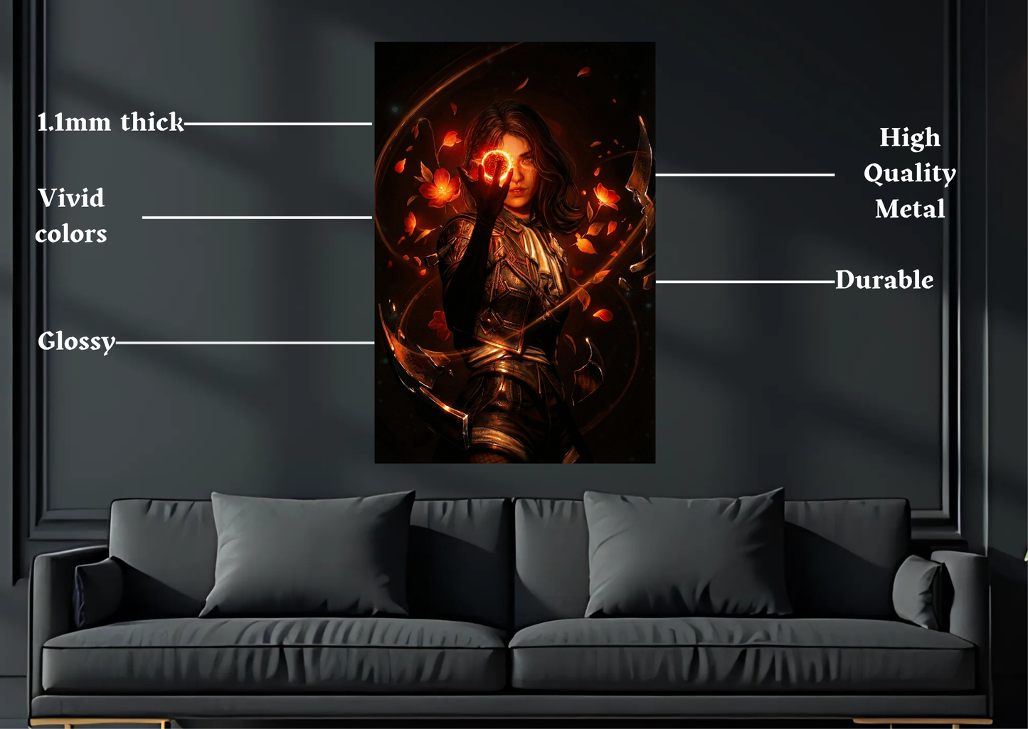 Expedition 33 Lune Metal Poster-Gaming l Wall art