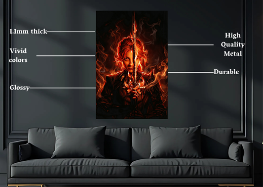 Expedition 33 Maelle Metal Poster-Gaming l Wall art