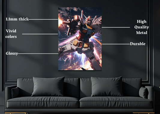 Gundam Rx Metal Poster-Anime Wall Decor