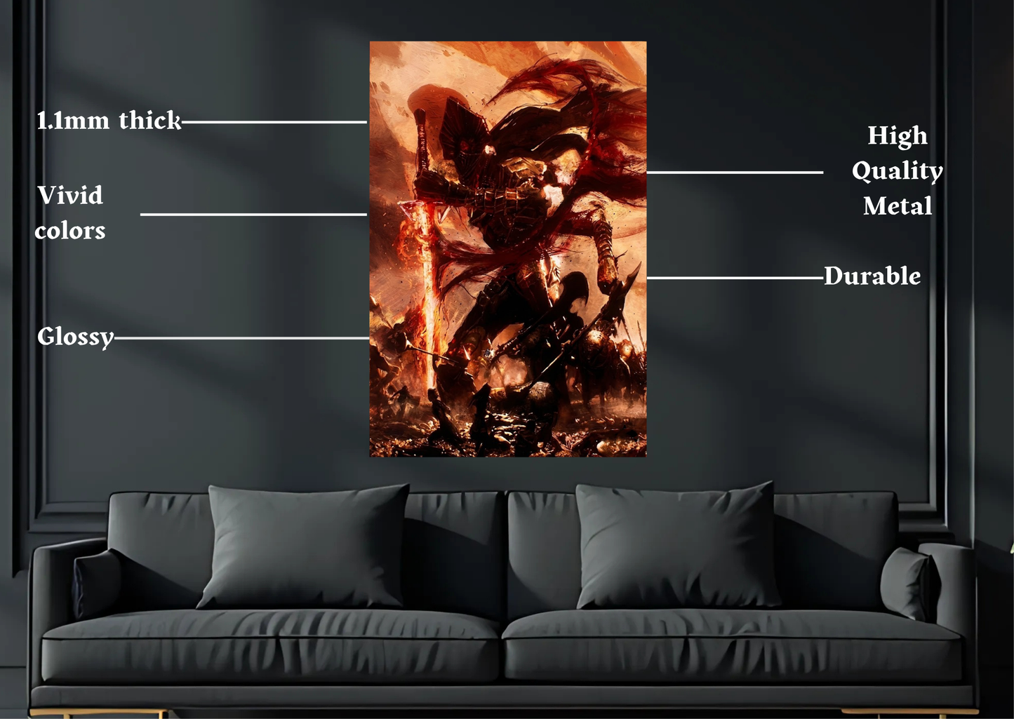 Expedition 33 Dualist Metal Poster-Gaming l Wall art