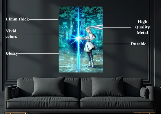 Frieren Energy Metal Poster-Anime l Wall art