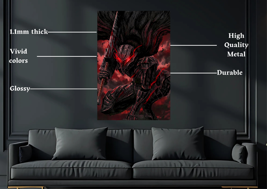 Berserker Armor Metal Poster-Anime l Wall art