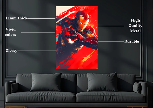 Avengers Ironman Metal Poster-Marvel Wall art