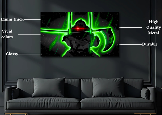 Zoro Onigiri Metal Poster-Anime l Wall art