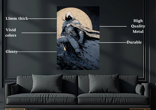 Marvel Moon Knight Metal Poster-Marvel Wall art