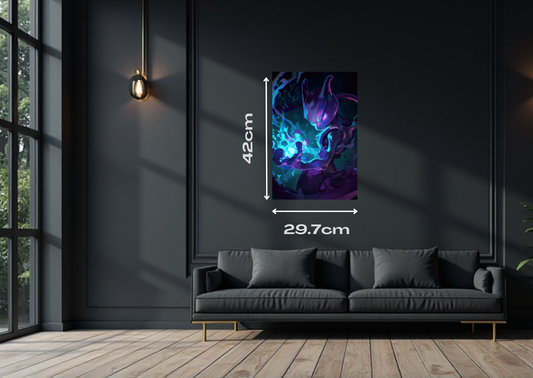 Pokemon Mewtoo Metal Poster-Gaming Wall Decor
