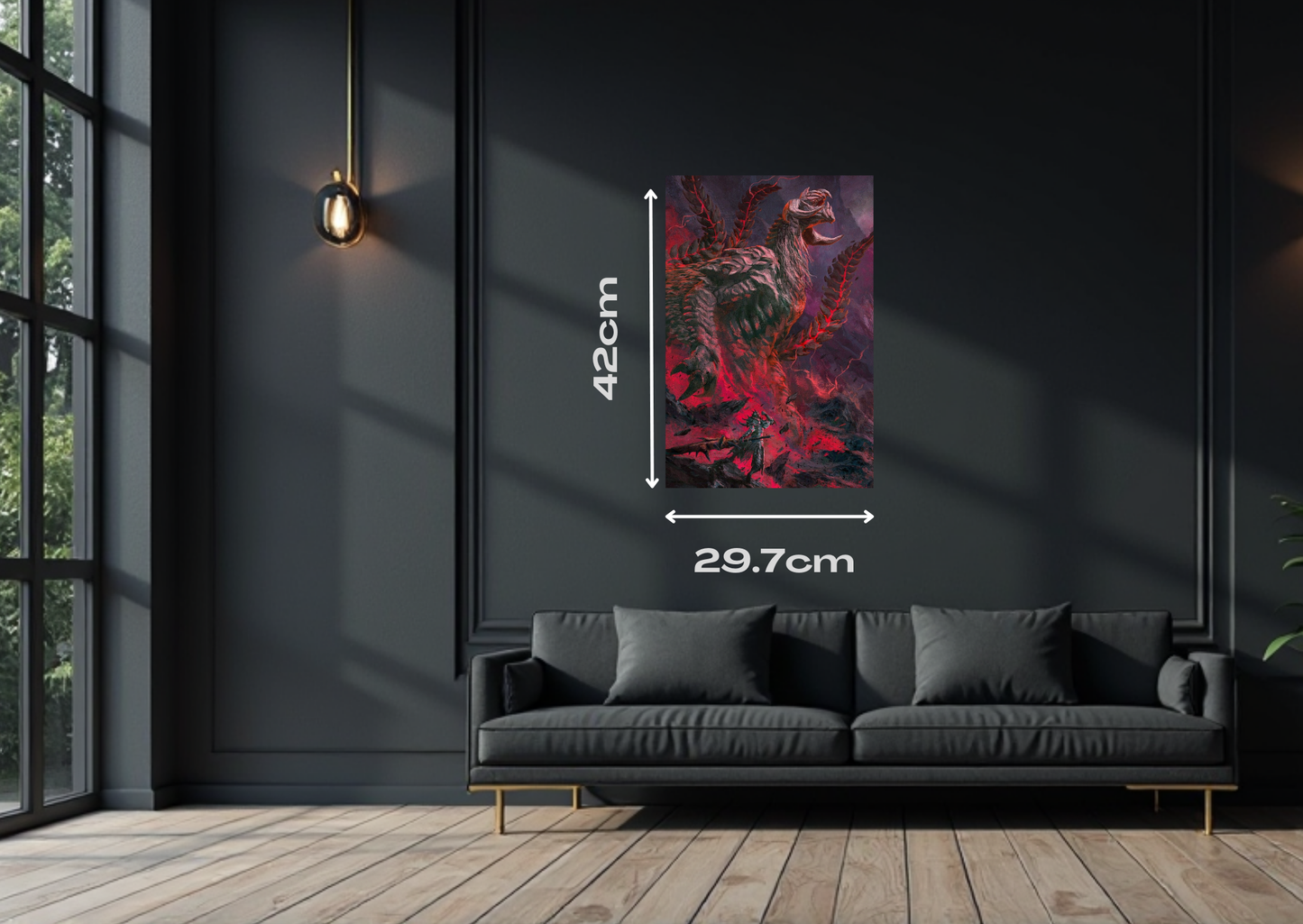 Monster Hunter Arkveld Metal Poster-Gaming Wall Decor