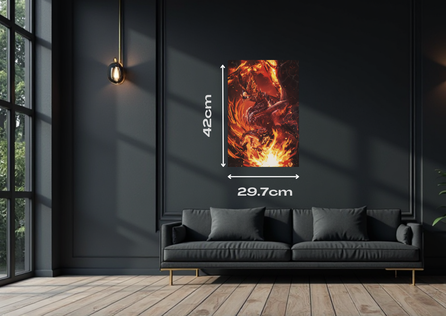 Monster Hunter Alatreon Metal Poster-Gaming Wall Decor