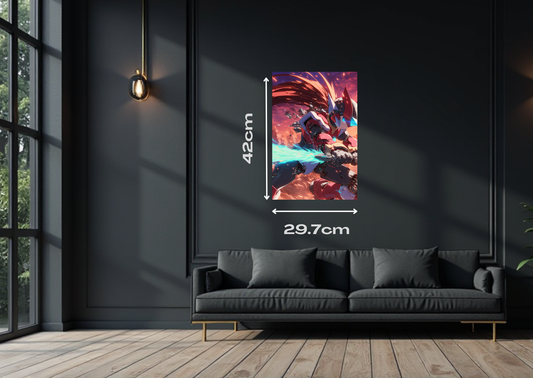 Megaman Zero Metal Poster-Gaming Wall Decor