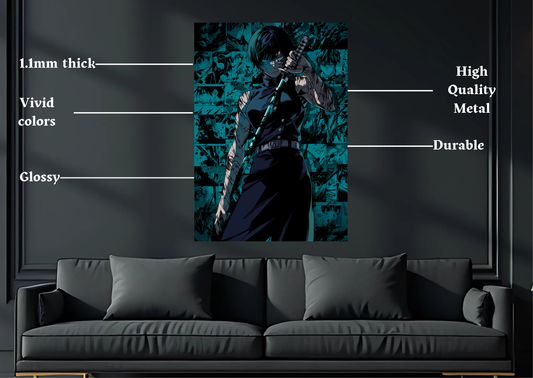 JJK Maki Zenin Metal Poster-Anime Wall Decor