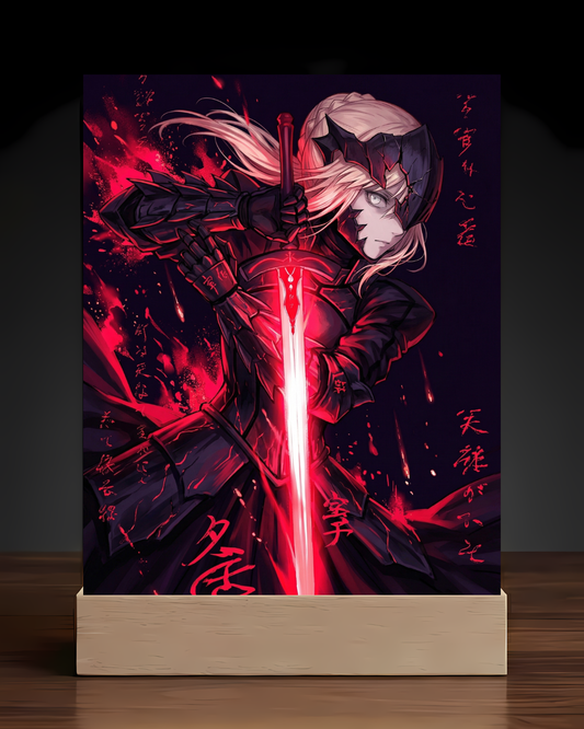 Fate Saber Alter Nightlight-Anime Desk Decor