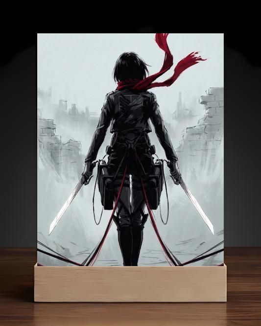 AOT Mikasa LED Nightlight-Anime Desk Decor