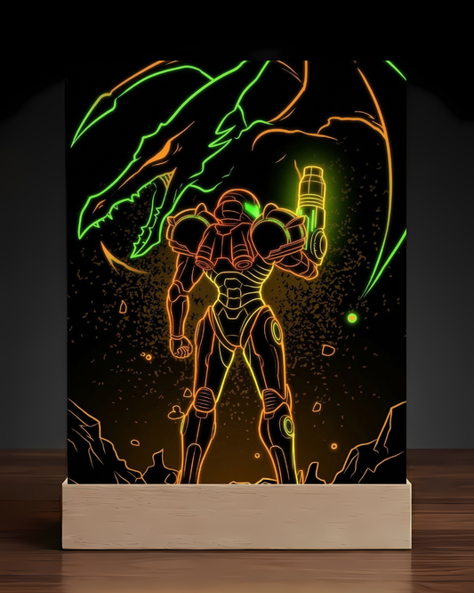 Samus LED Nightlight-Gaming Desk Decor