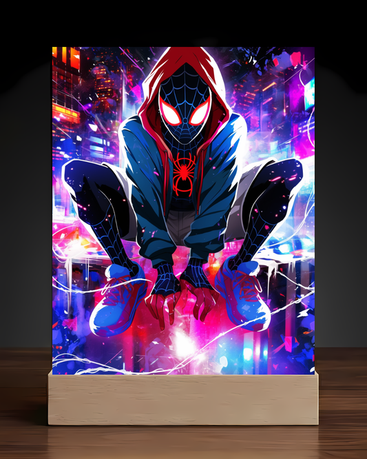 Spiderman Miles LED Nightlight-Marvel Desk Decor