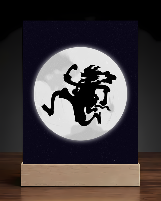 One Piece Gear 5 Moon Acrylic LED Nightlight-Anime Desk Decor