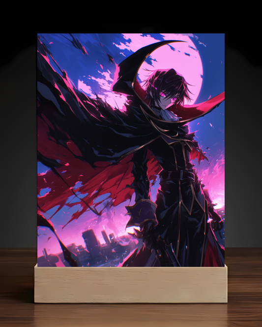 Cod Geass Lelouch Acrylic LED Nightlight-Anime Desk Decor