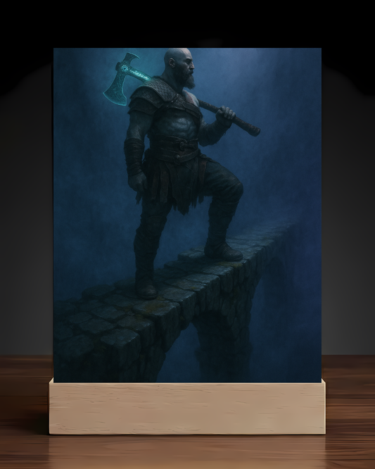 God of War Kratos Acrylic LED Nightlight-Gaming Desk Decor