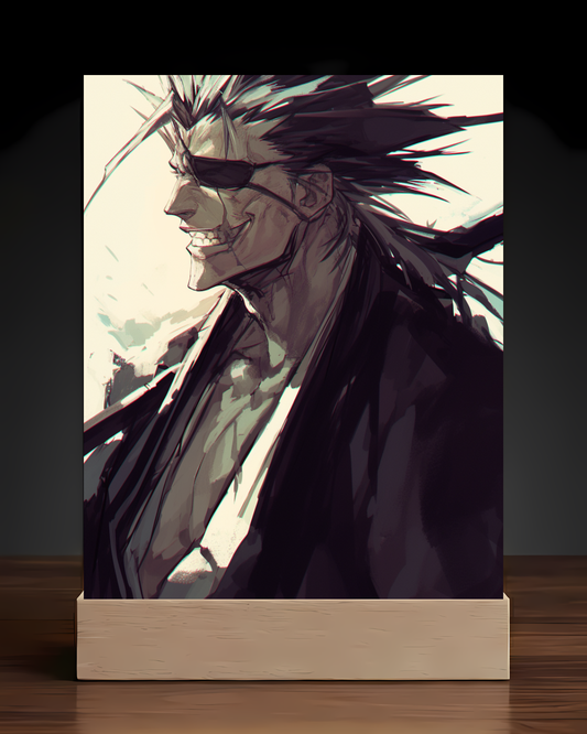 Bleach Kenpachi Acrylic LED Nightlight-Anime Desk Decor