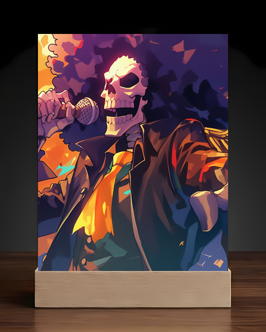 One Piece Brook Acrylic LED Nightlight-Anime Desk Decor