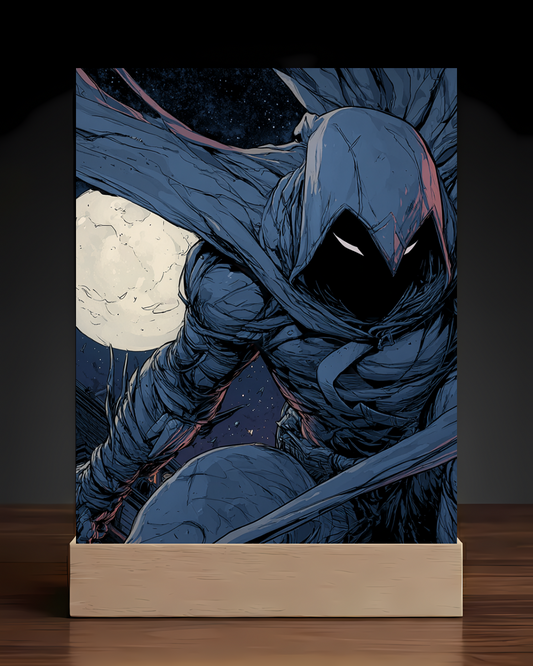 Moon Knight Acrylic LED Nightlight-Marvel Desk Decor