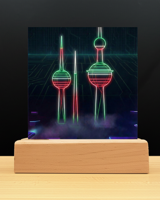 Kuwait National Day Kuwait Towers LED Nightlight-Gaming Desk Decor