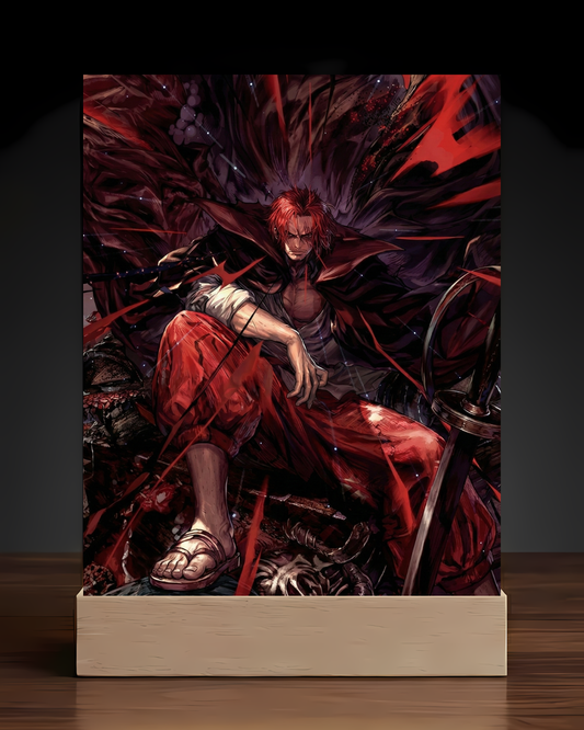 One Piece Shanks Red Hair Emperor LED Nightlight-Anime Desk Decor