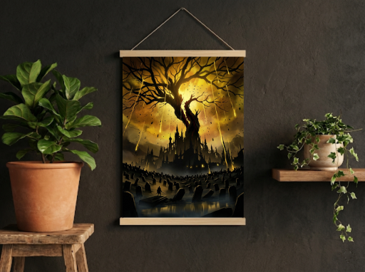 Elden Ring Scadutree Scroll -Gaming Wall Decor