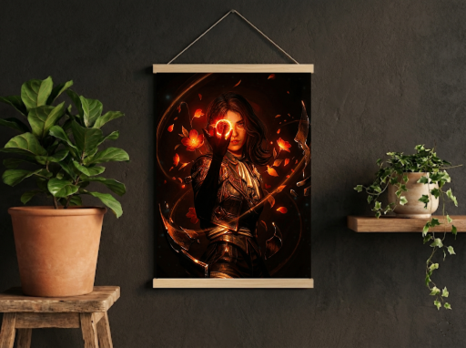 Expedition 33 Lune Scroll -Gaming Wall Decor