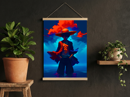 One Piece Luffy Scroll -Anime Wall Decor