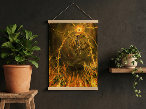 Elden Ring Midra Scroll -Gaming Wall Decor