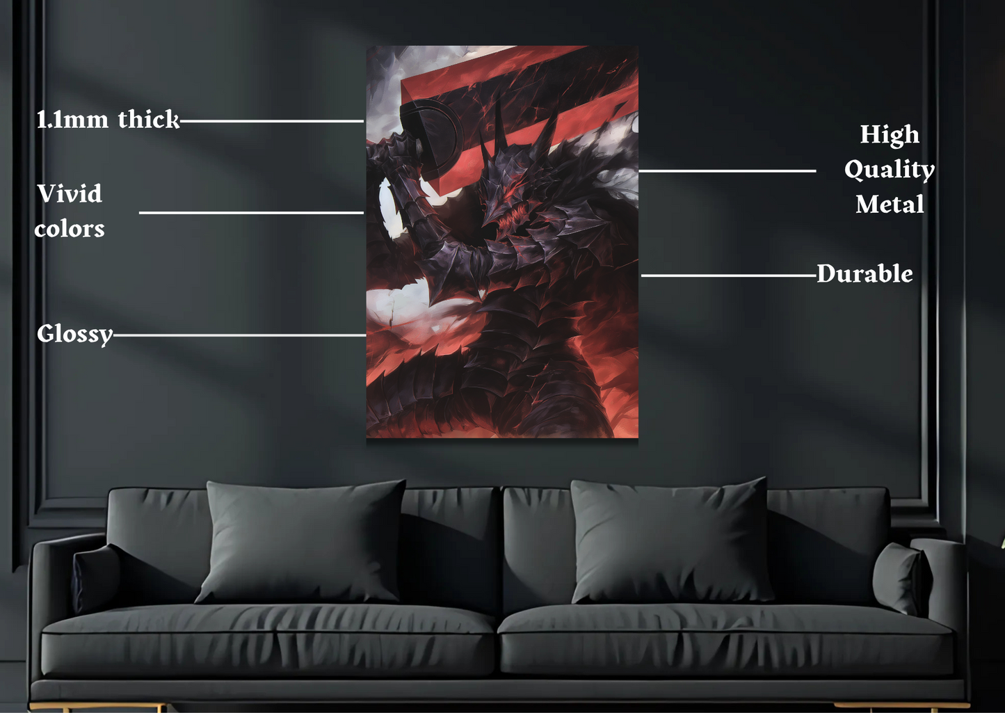 Guts Berserker Armor Metal Poster