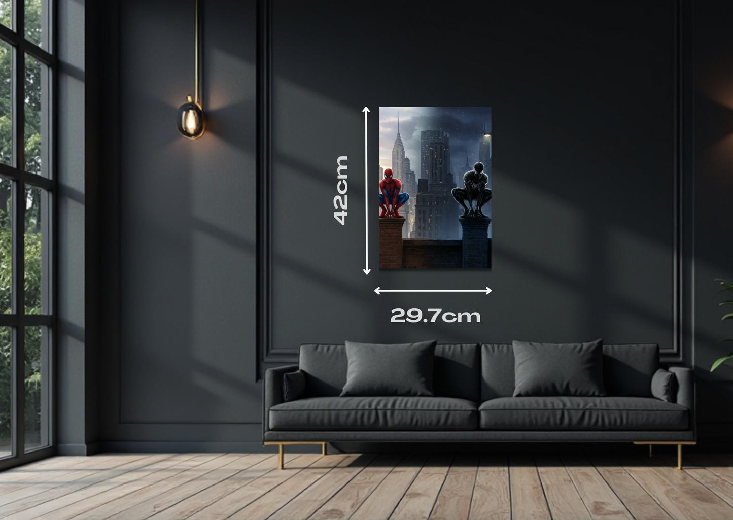 Spiderman Duality Metal Poster