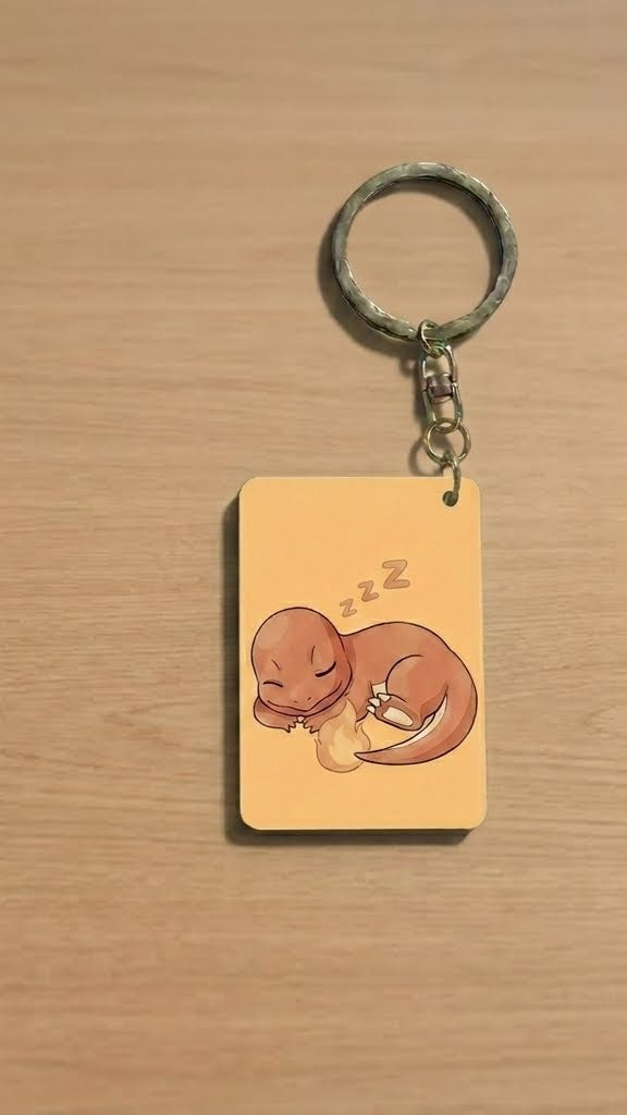 Charmander and Charizard Keychain