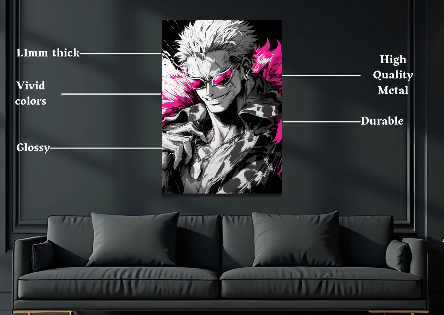 Doflamingo Metal Poster
