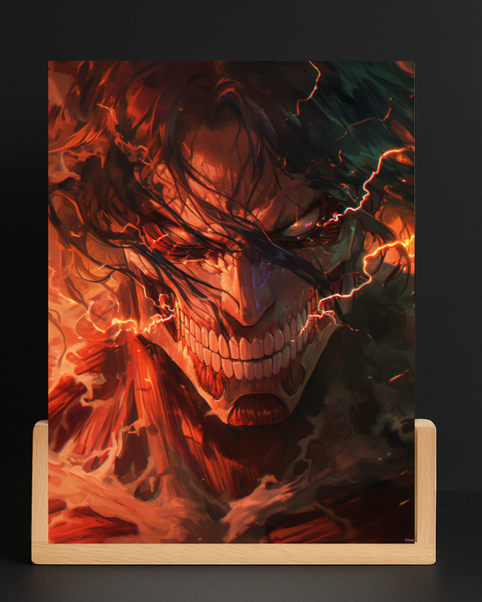 Attack on titan Eren Acrylic LED Nightlight-Anime Desk Decor