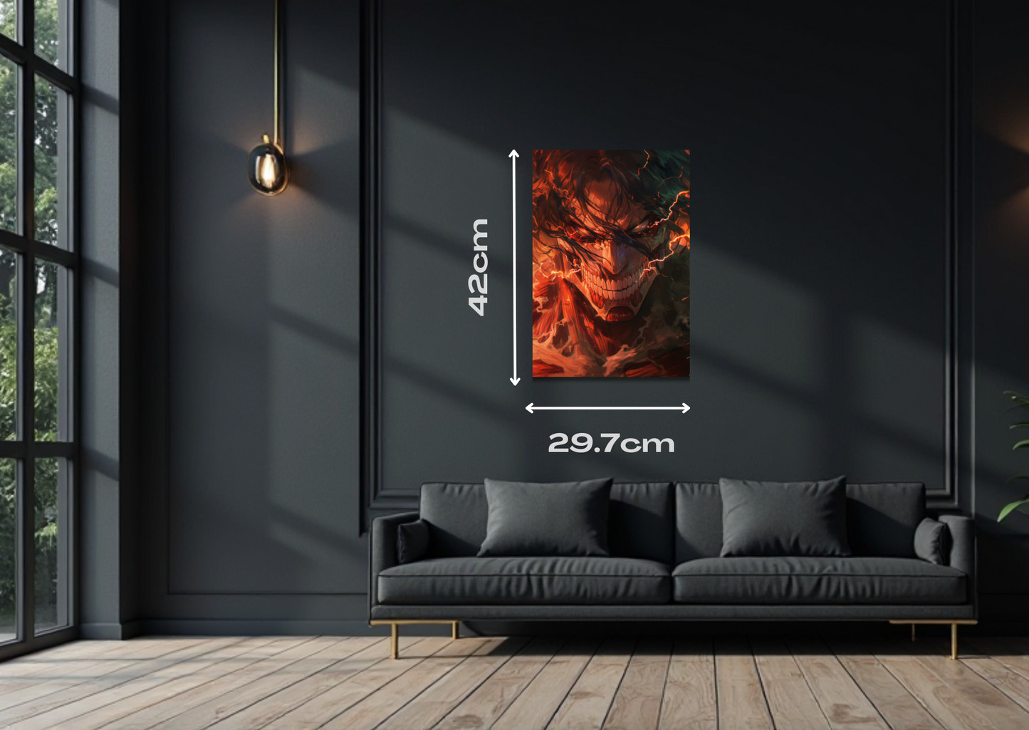 Eren Titan Metal Poster