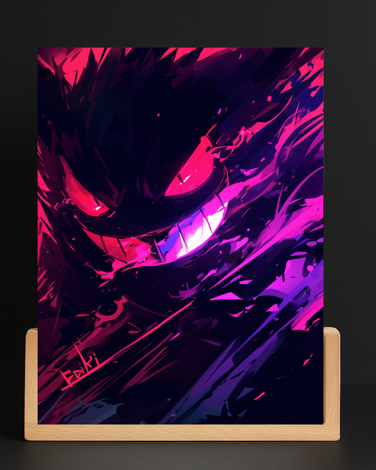 Pokemon Gengar Acrylic LED Nightlight-Gaming Desk Decor