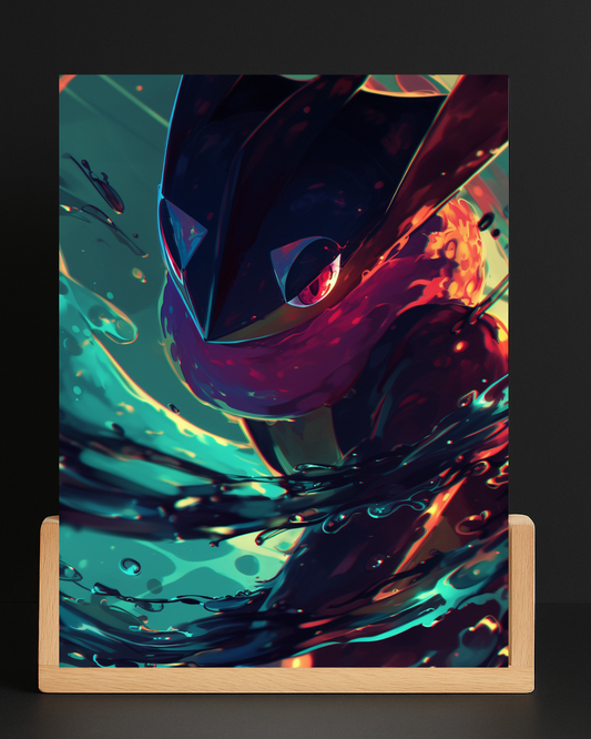 Pokemon Greninja Acrylic LED Nightlight-Gaming Desk Decor