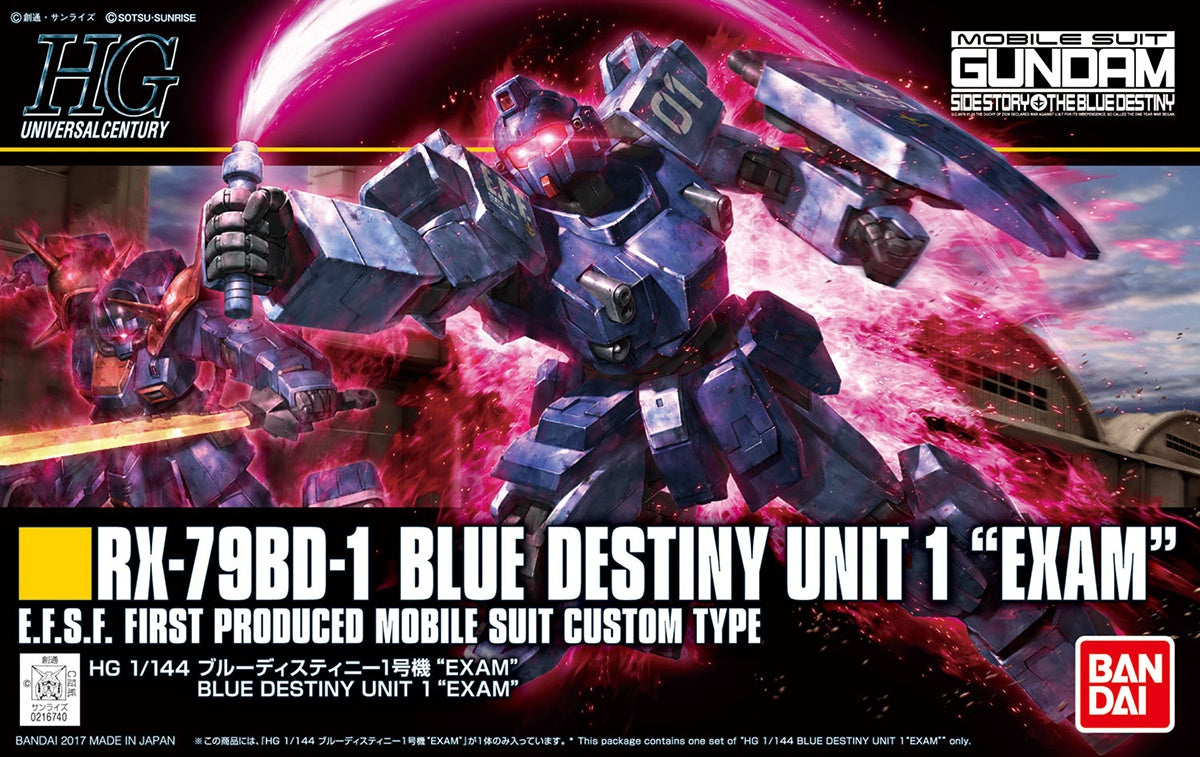 HG UC #207 Blue Destiny Unit 1 "Exam"