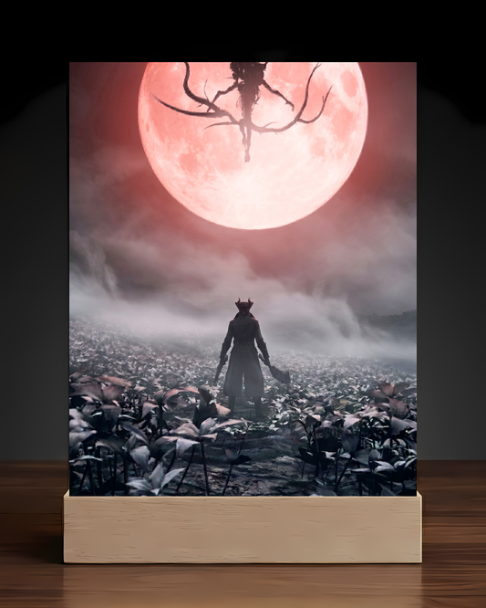 Bloodborne Moon presence Acrylic LED Nightlight-Gaming Desk Decor