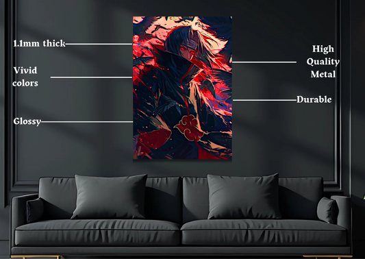 Naruto Itachi crows Metal Poster-Anime Wall Decor